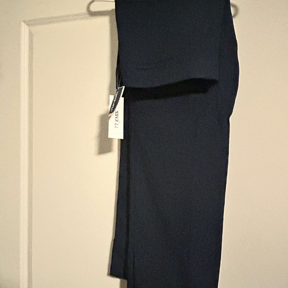Woman Within Dark Navy Straight-Leg Trousers